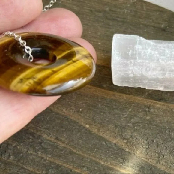 Alquimia by Ady Tiger Eye Pendant Necklace - Picture 2 of 5